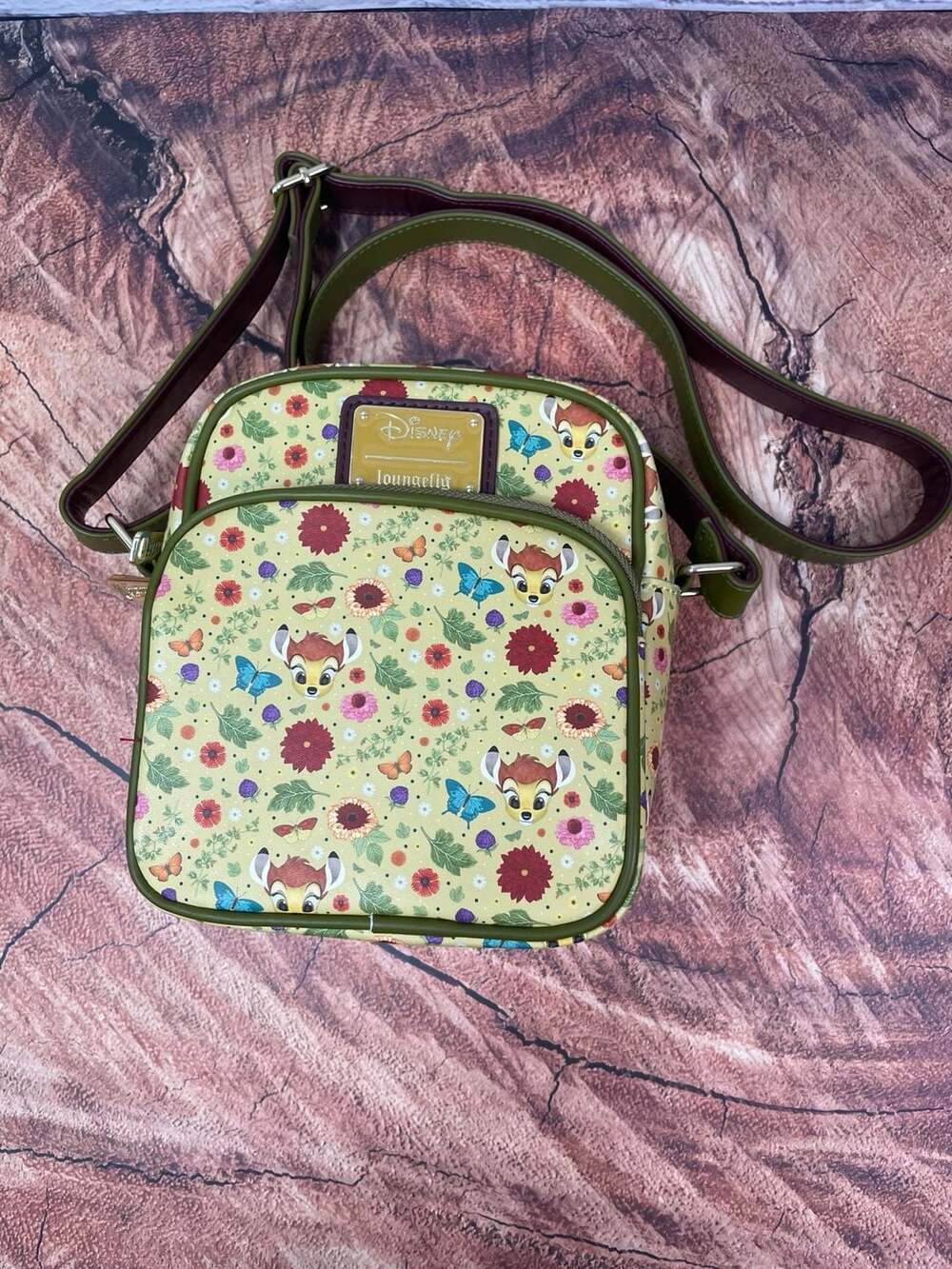 Loungefly Disney Bambi Floral Portrait Crossbody Bag